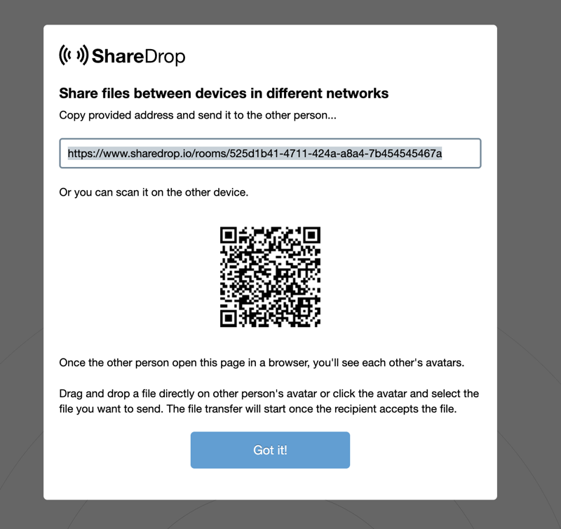 Como transferir arquivos do Android para o Mac via ShareDrop