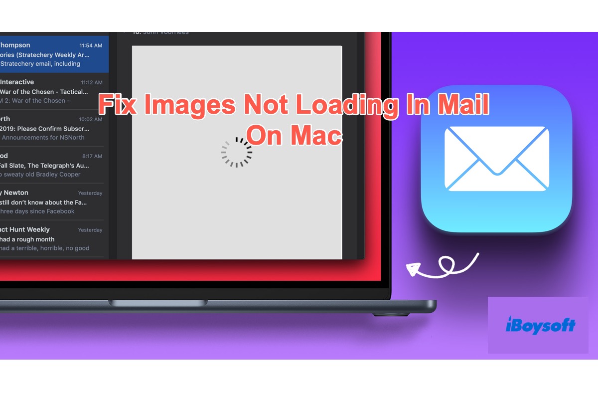 Comment réparer le problème de chargement des images dans Mail sur Mac