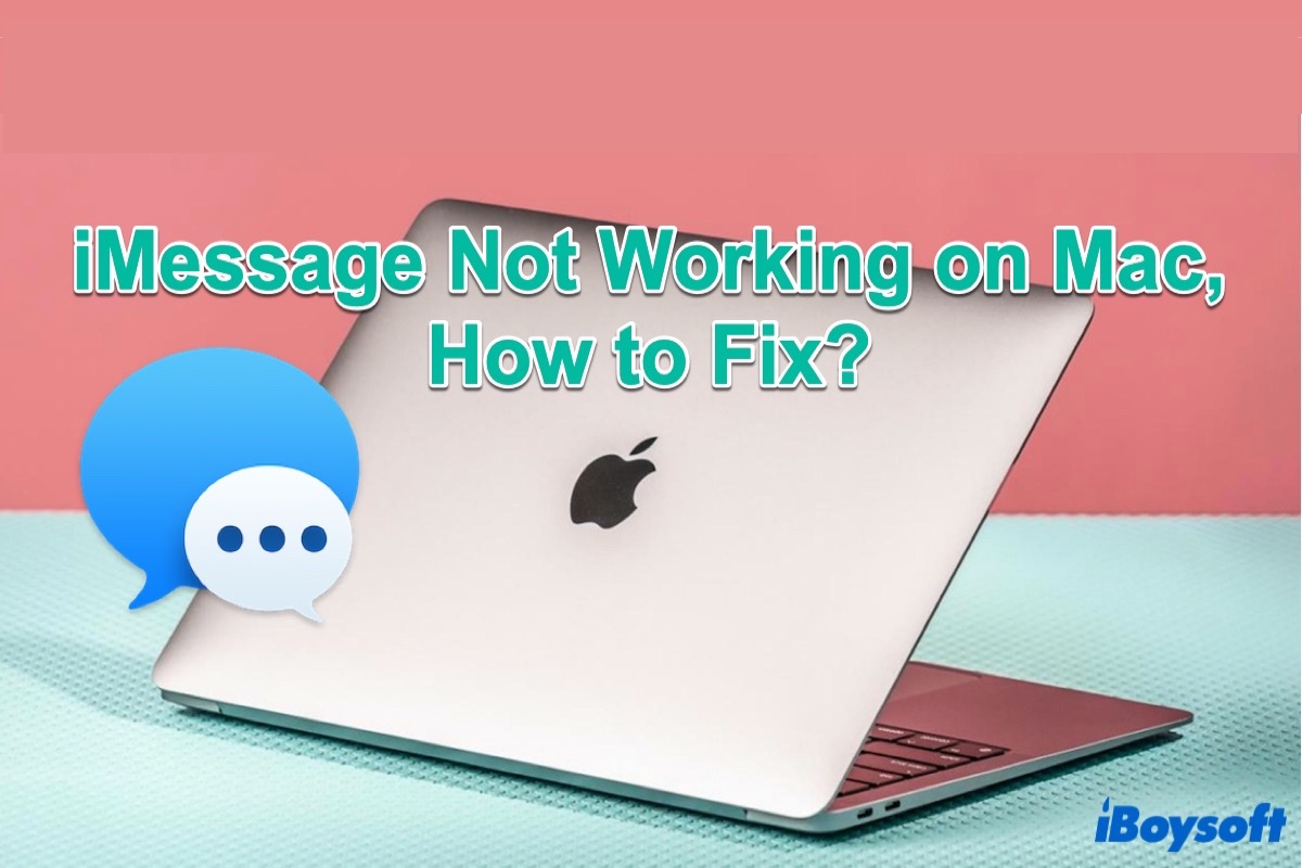 iMessage not working on Mac