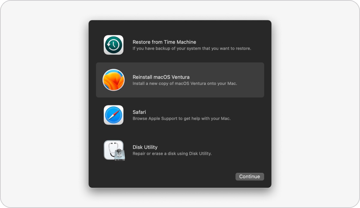 Installieren Sie die neueste macOS-Version im Wiederherstellungsmodus