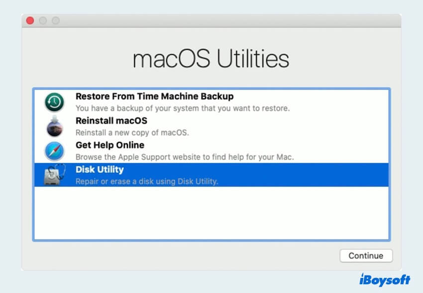 Réparation 8 redémarrer le Mac en mode sans échec