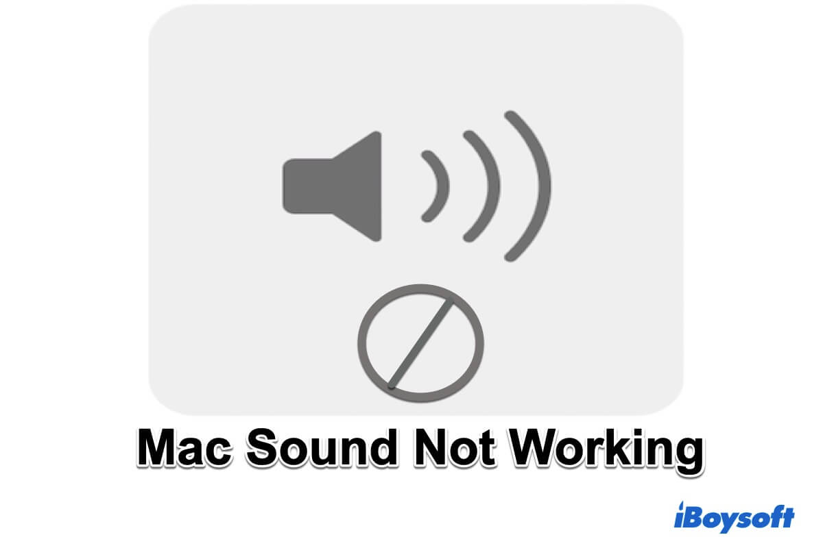 Mac sound not working