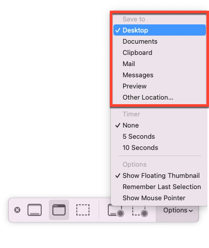 macOS désactiver l'aperçu de capture d'écran