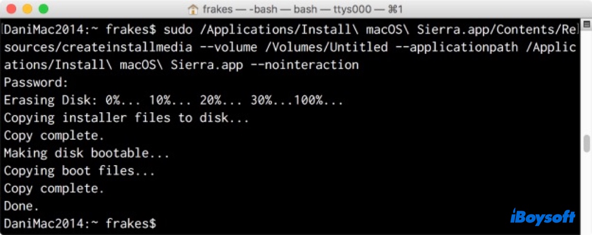 Comment créer un USB bootable macOS High Sierra à partir de DMG