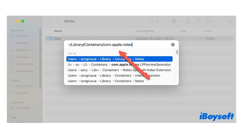 Fix 5 Delete apple Notes Library files