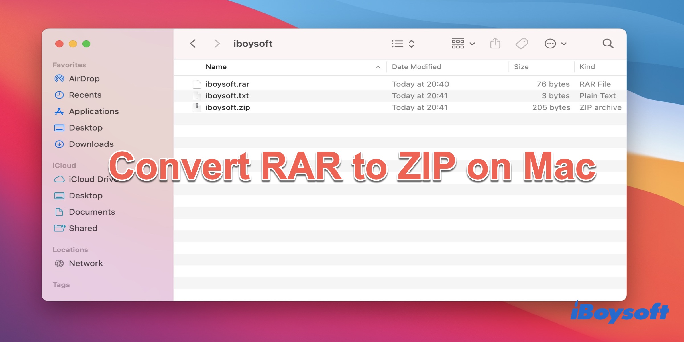 convert RAR to ZIP on Mac