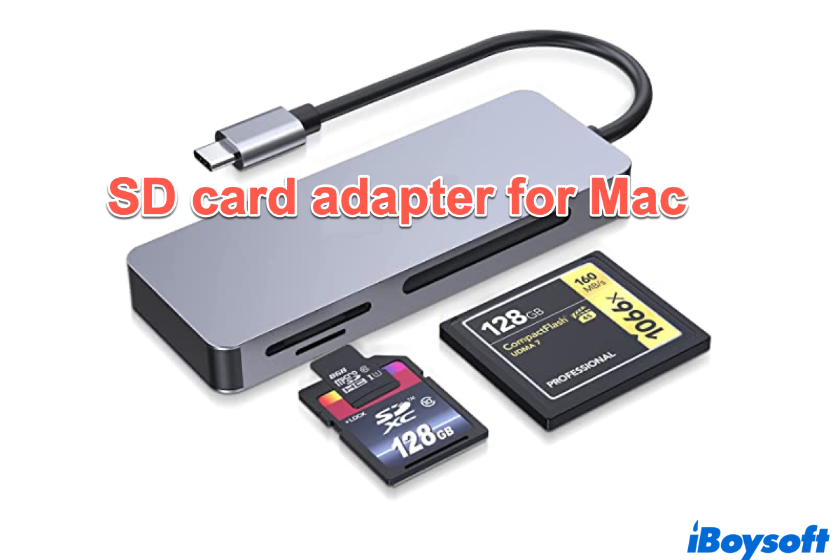 SD card adapter for Mac
