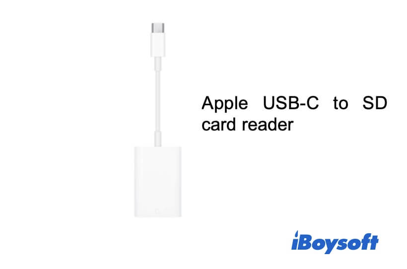 Apple USB C para leitor de cartão SD
