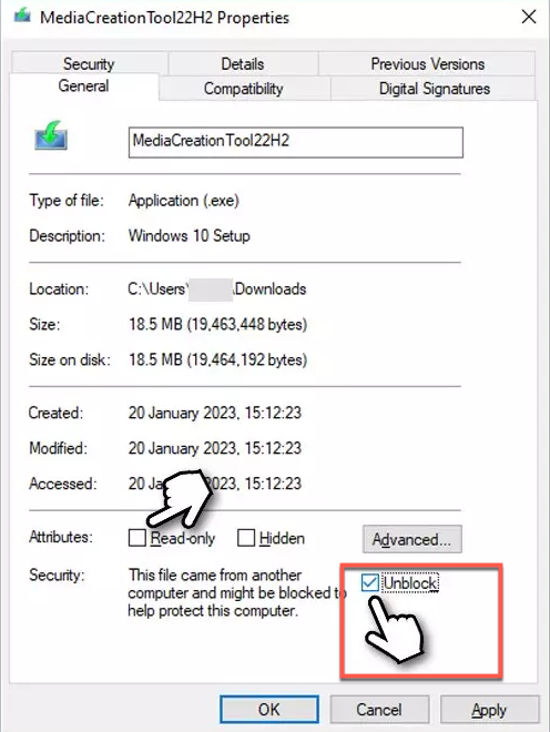 Solve The installer has insufficient privileges to access this directory