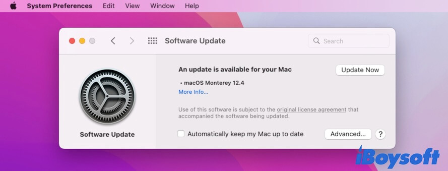 update Mac