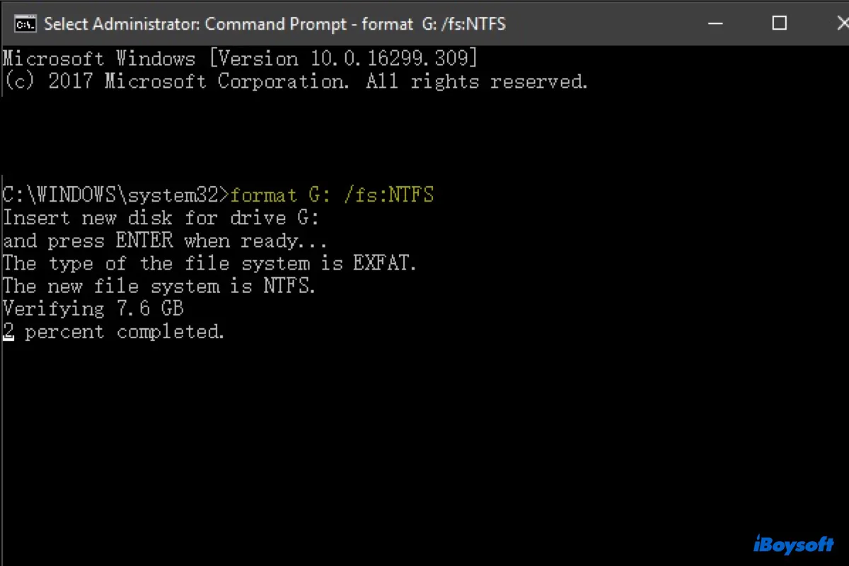 Cómo convertir exFAT a NTFS en Windows y Mac
