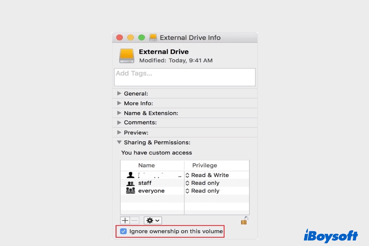 Macで外部ハードドライブからファイルを削除できない場合の対処方法