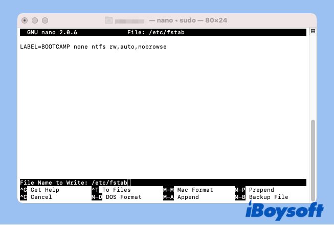 Suporte de escrita NTFS da Apple 3
