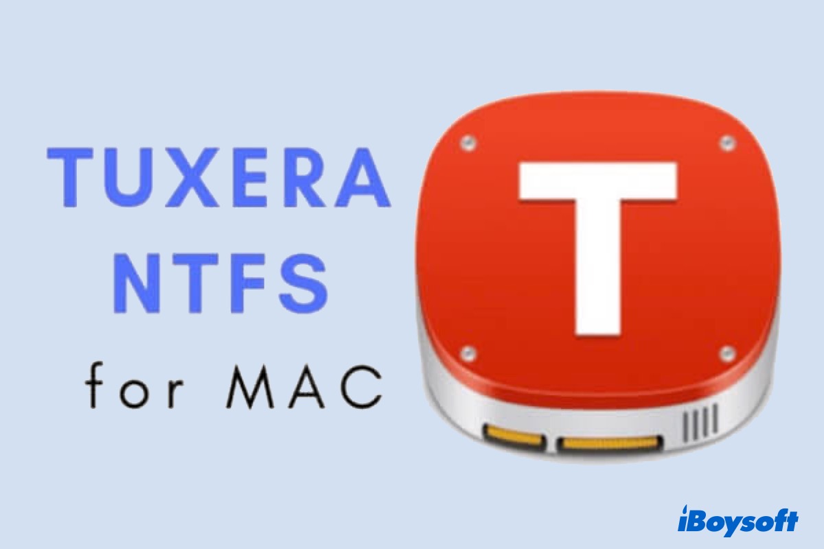 Tuxera NTFS für Mac konnte Laufwerk nicht mounten
