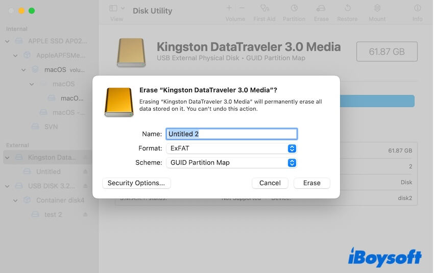 reformat NTFS drives on Mac