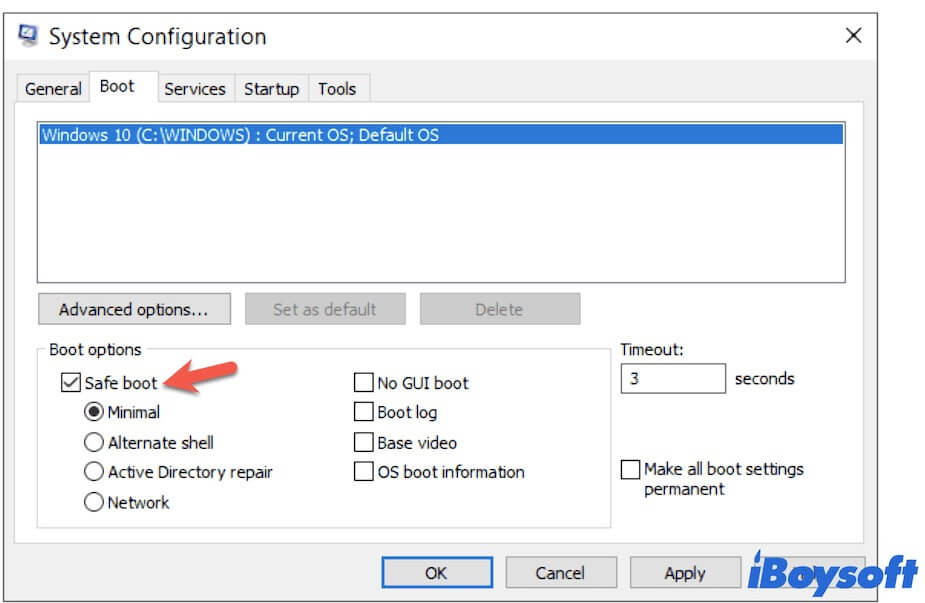 safe boot Windows computer