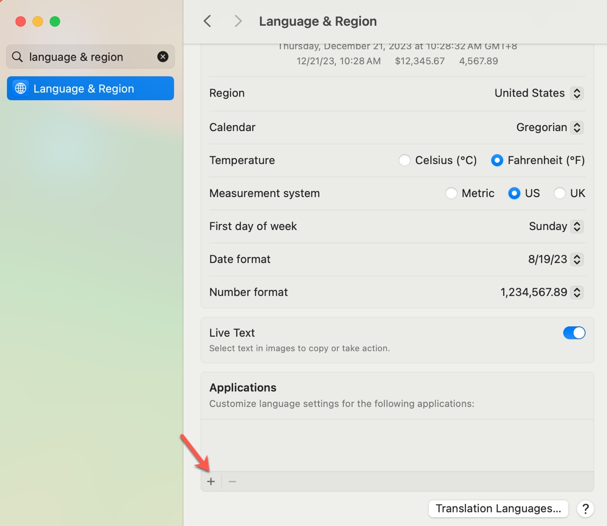 Where to change language for a specific app on Mac without changing the system language