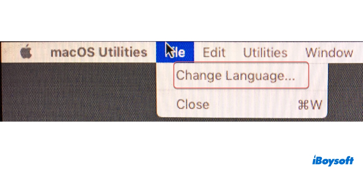 Cómo cambiar el idioma en el modo de recuperación de Mac