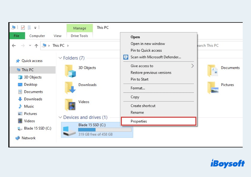 Run CHKDSK with File Explorer