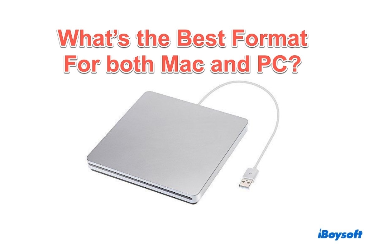 MacとPCの両方のフォーマット