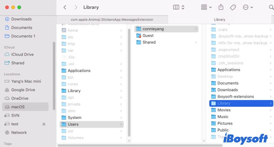 abrir carpeta Library de usuario en Mac