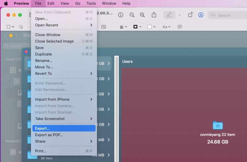 converter imagens com a Pré-visualização do Mac