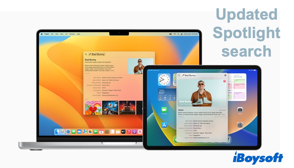 Die aktualisierte Soptlight-Suche in macOS 13 Ventura