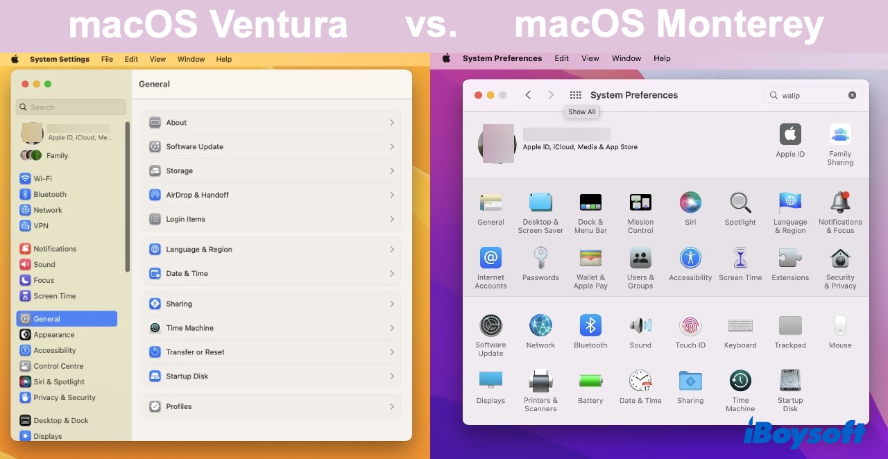 Die umbenannten und neugestalteten Systemeinstellungen in macOS 13 Ventura