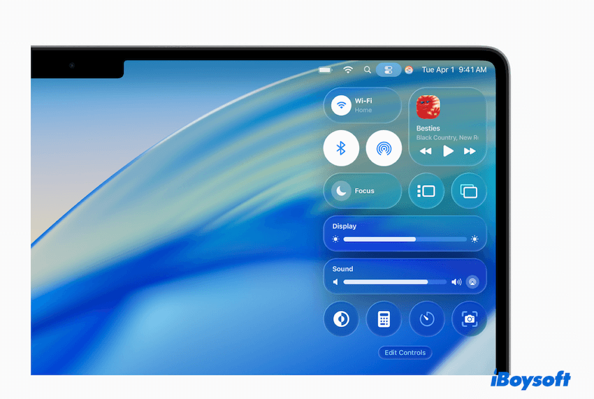 macOS Tahoe with Liquid Glass