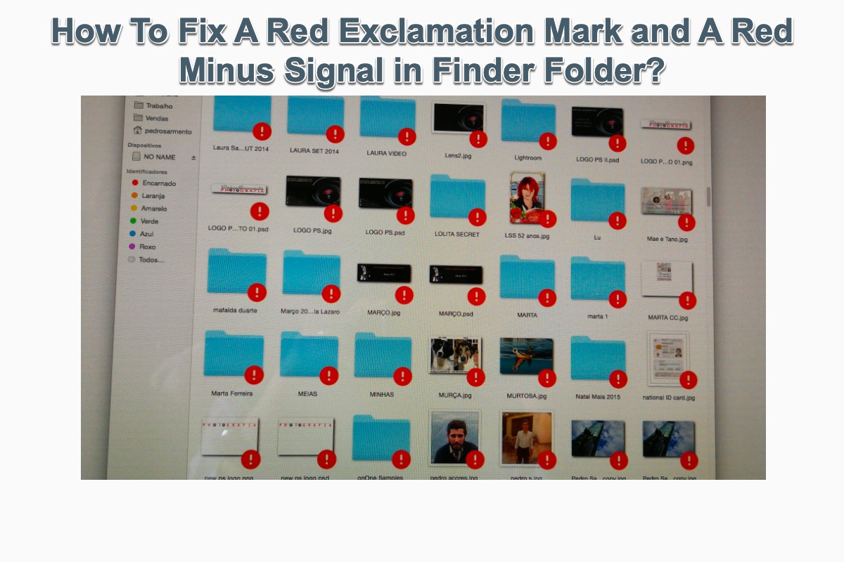 red signals in Finder folders