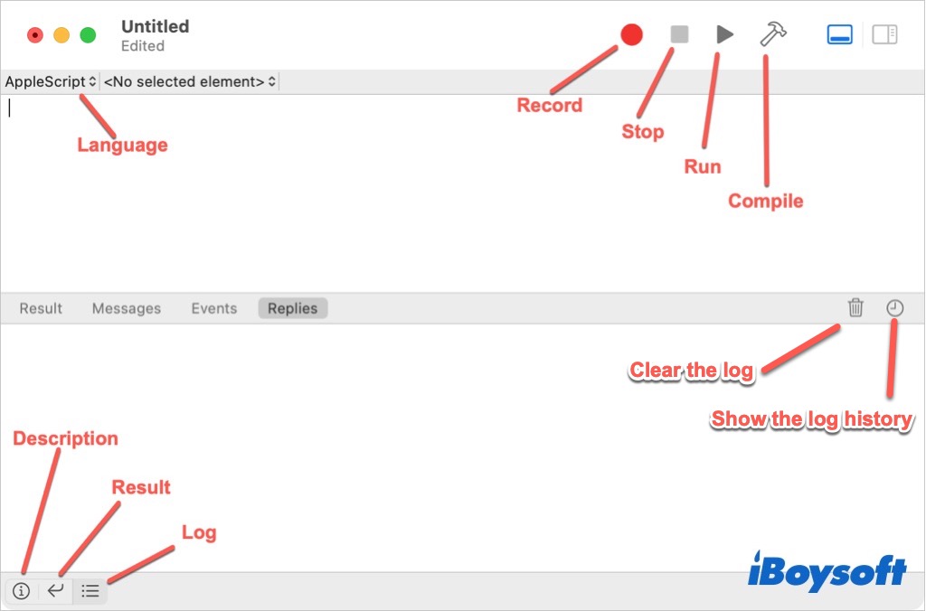script editor main interface