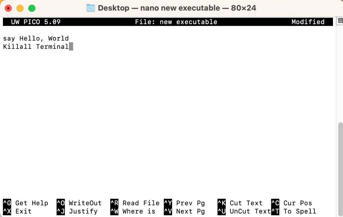 Bearbeiten einer Unix Executable Datei auf Mac