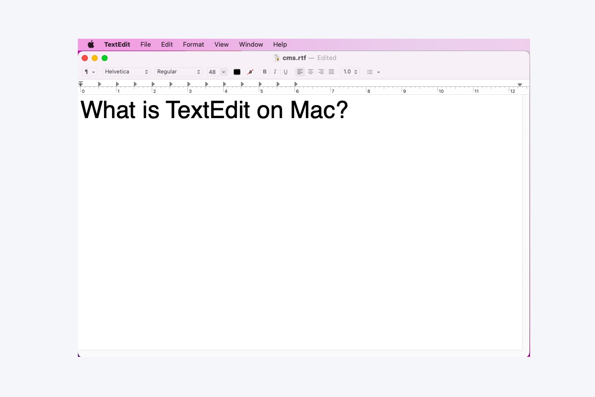 Was ist TextEdit auf Mac