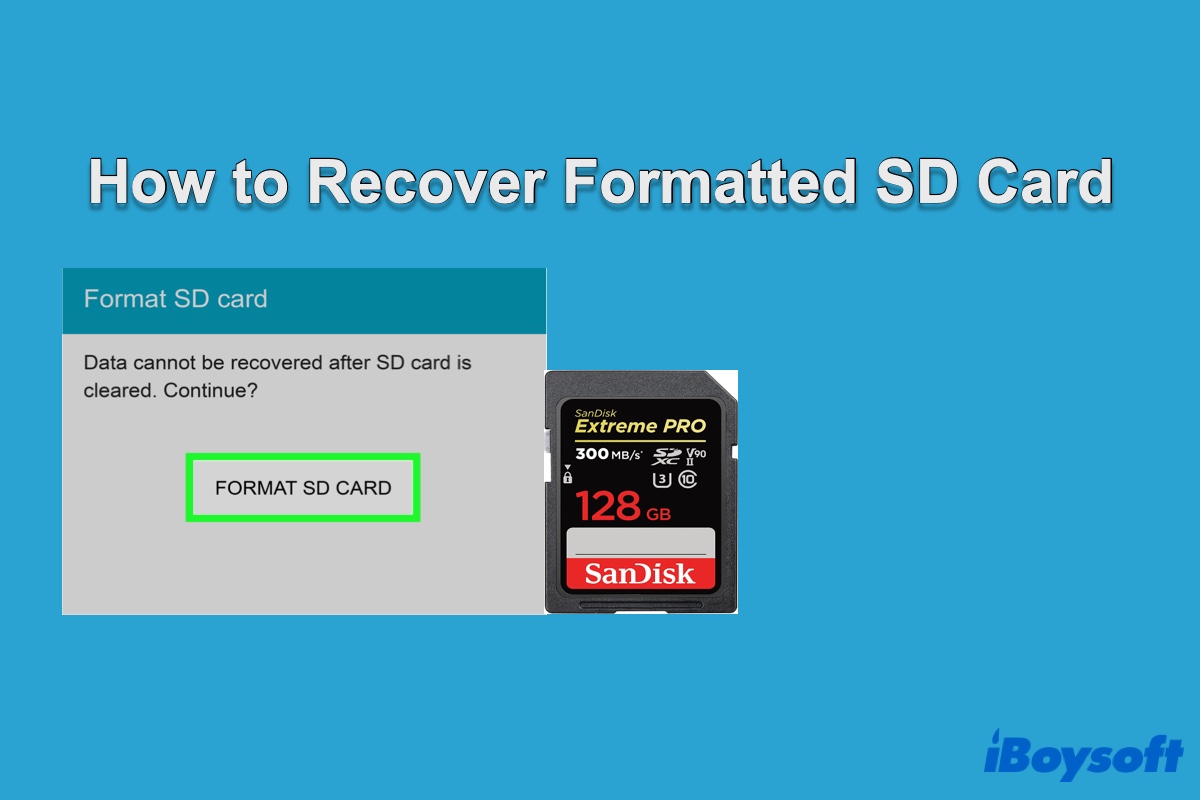 Comment récupérer une carte SD formatée sur Windows et Mac