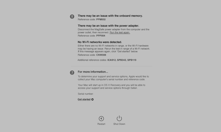 Vérifier le Mac à l aide de Diagnostics Apple 2