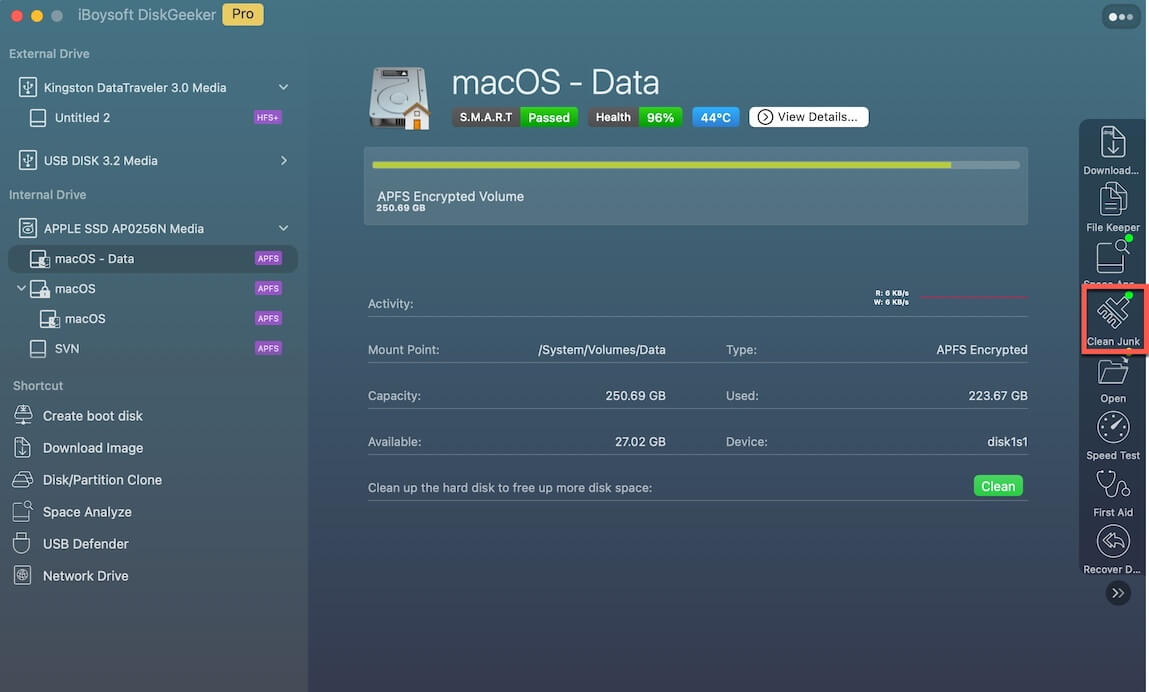 clean junk files on Mac