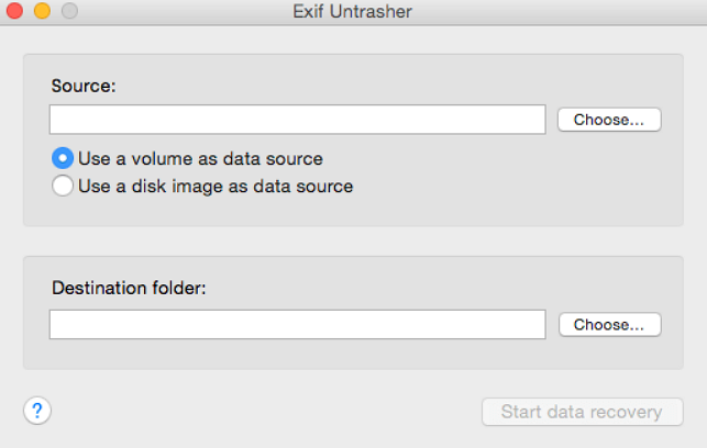 Exif Untrasher for Mac